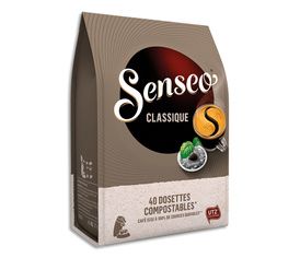 SENSEO Paquet de 40 dosettes de café moulu Classique équilibré 297g