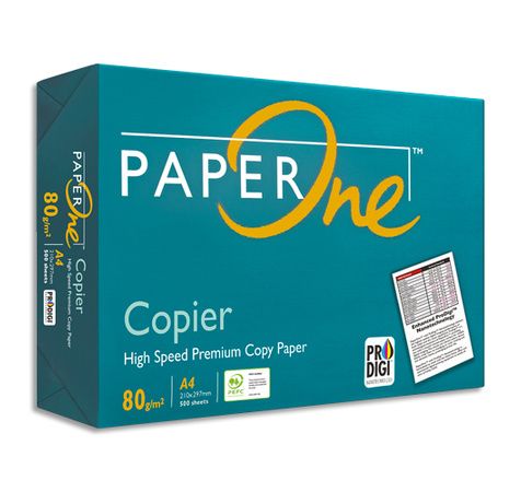Ramette papier A4 - 80g - blanc - PaperOne - 500 feuilles